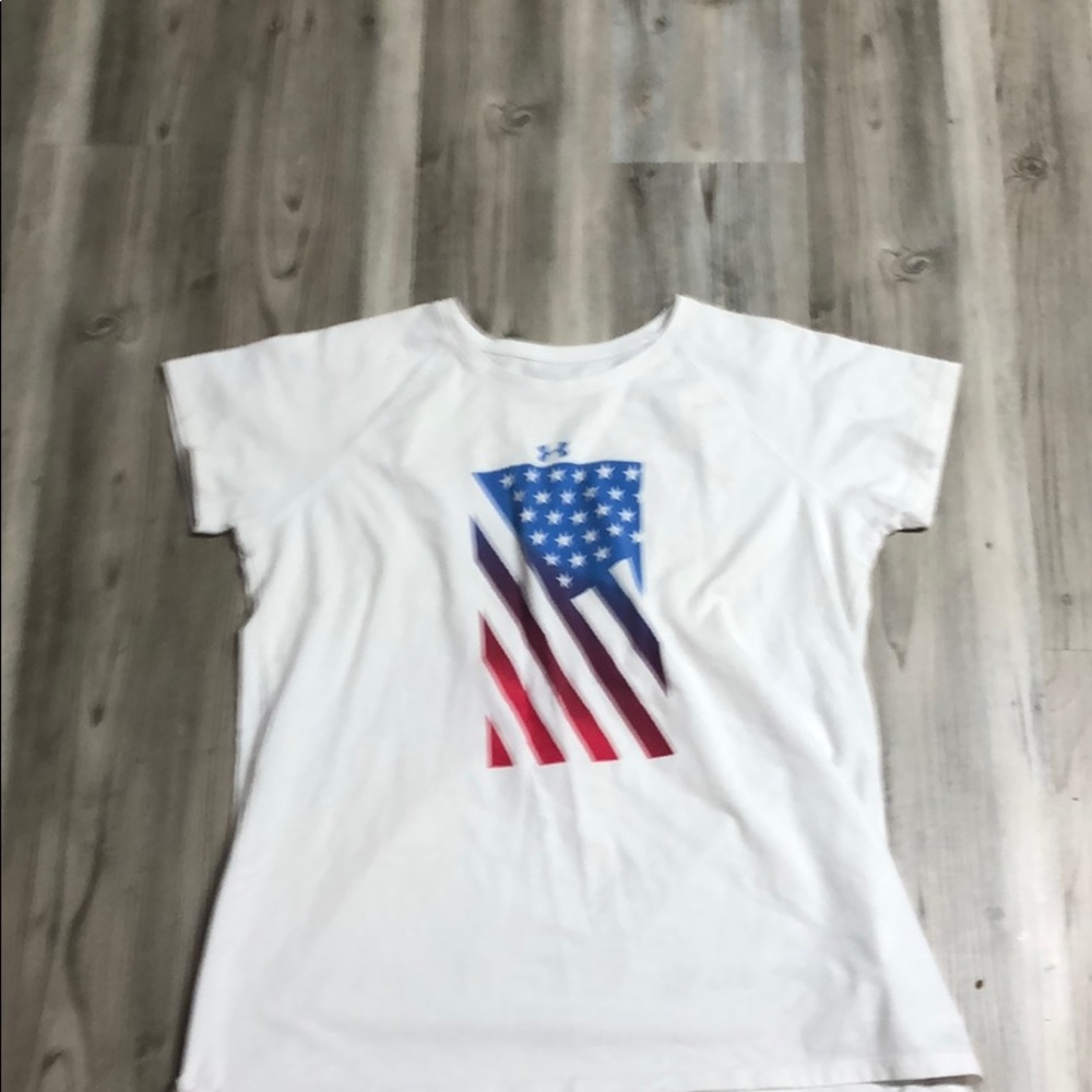 American Flag Under Armor Shirt